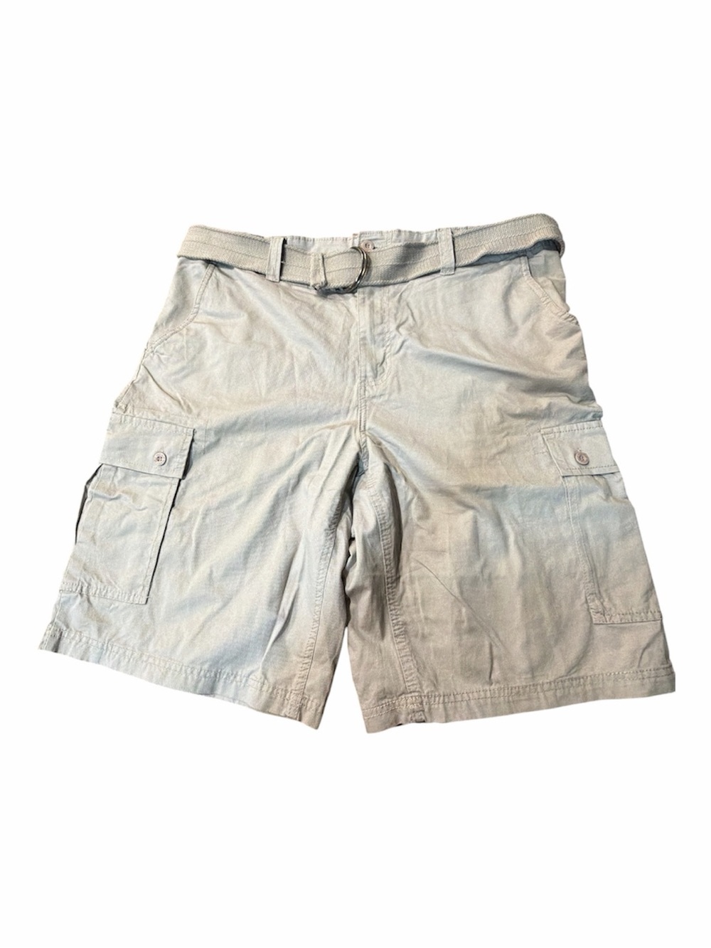 Beverly Hills Polo Club Belted Cargo Shorts Men’s Khaki Gray